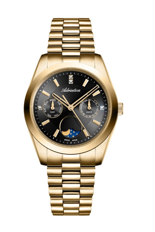 Orologio Donna Adriatica in oro pietre di zircone scintillanti