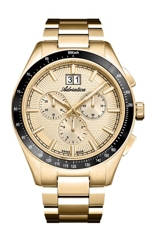 Orologio uomo Adriatica cronografo in oro